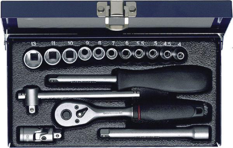 Nástrčný klíč, sada 16 ks