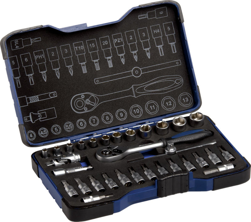 Nástrčný klíč, sada 31 ks