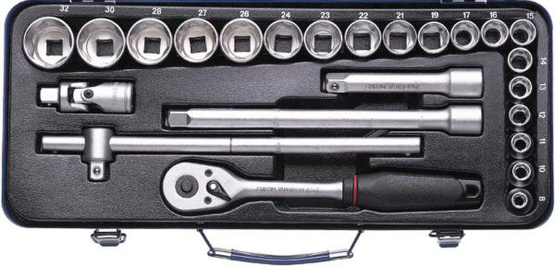 Nástrčný klíč, sada 24 ks