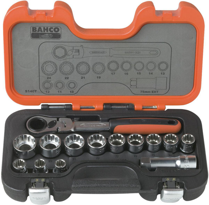 Sada průchozích nástrčných klíčů, 14 kusů