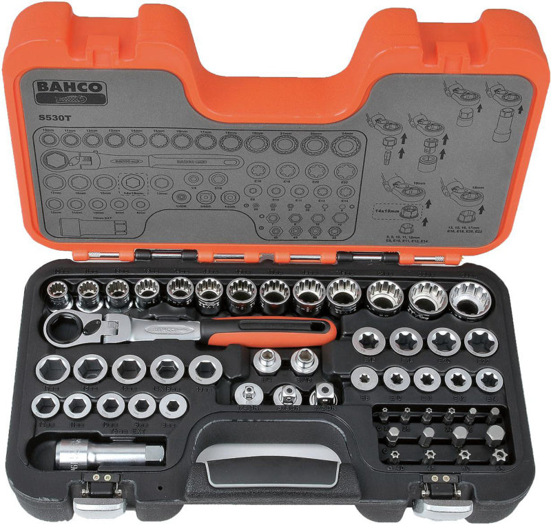 Sada průchozích nástrčných klíčů, 53 kusů