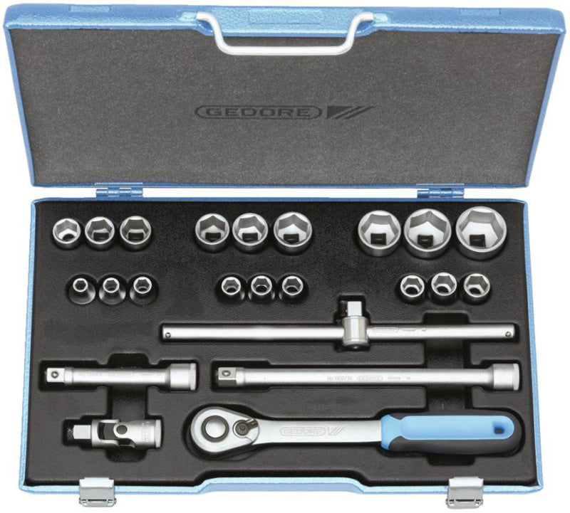 Nástrčný klíč, sada 23 ks