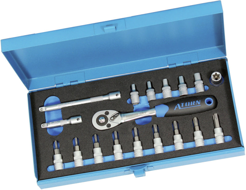 Nástrčný klíč, sady 17 nebo 18 ks