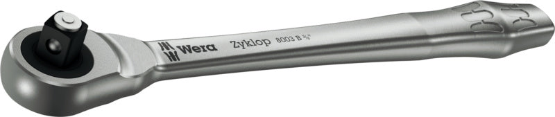 Průchozí kovová ráčna Zyklop s přepínací páčkou, 222 mm