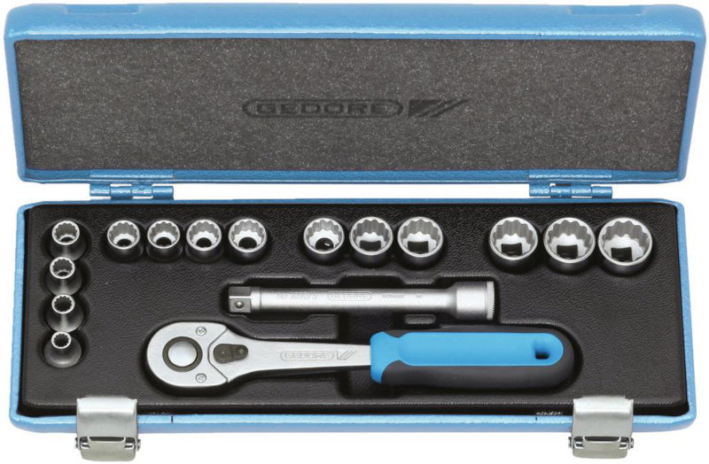 Nástrčný klíč, sada 16 ks