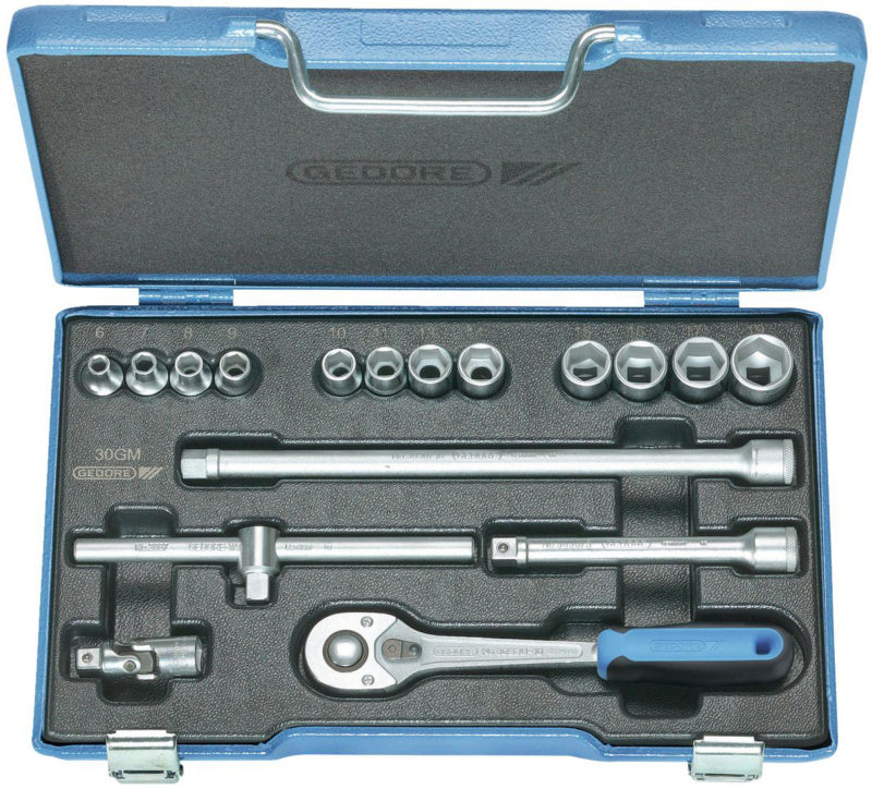 Nástrčný klíč, sada 17 ks