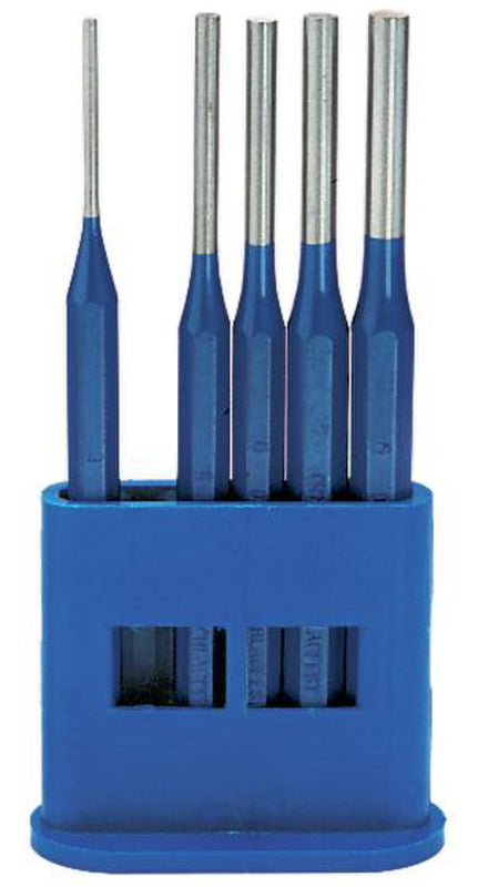 Sada vytloukačů čepů v plastovém držáku