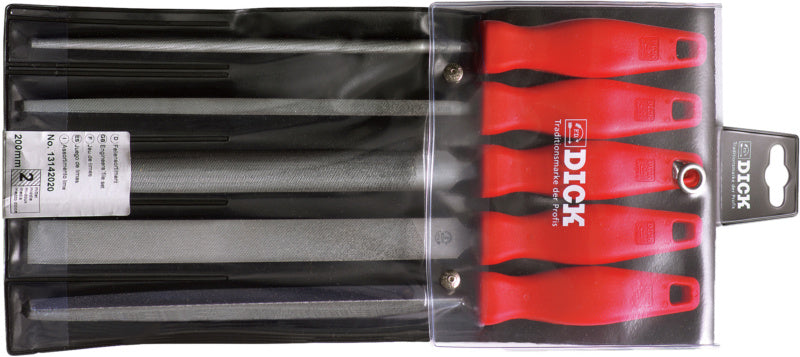 Sada 5 ks dílenských pilníků, v plastovém sáčku