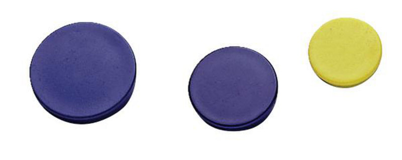 Organizační magnety s modrým plastovým pláštěm