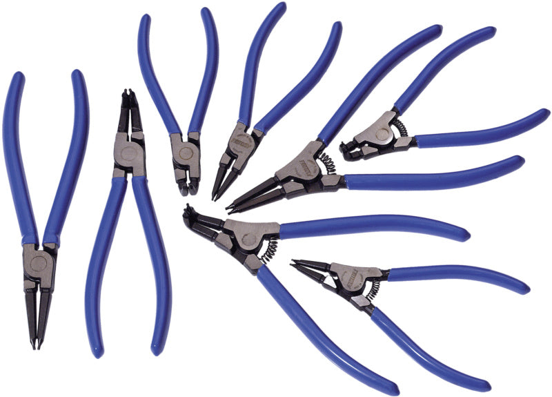 Kleště na pojistné kroužky, sada, 8 kusů