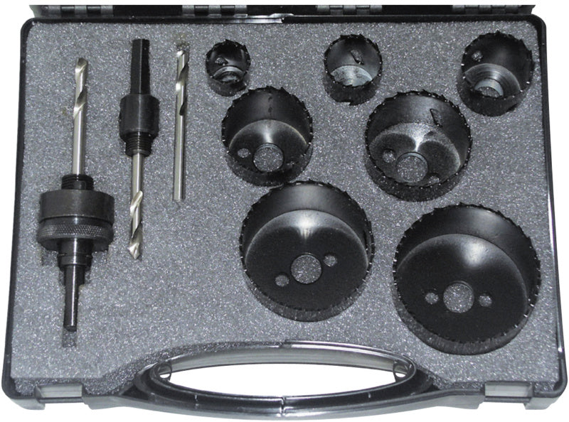 Sada bimetalových válcových pil HSS, 10 ks