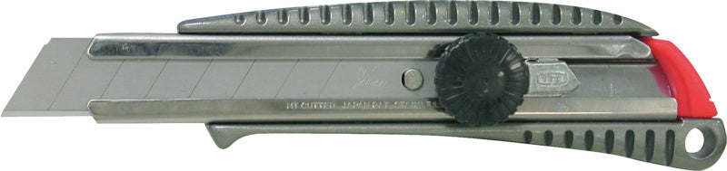 Pracovní nůž s kovovým pouzdrem a upínacím kolečkem