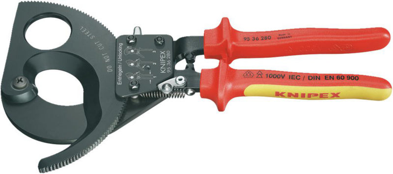 Ráčnové kleště na kabely VDE