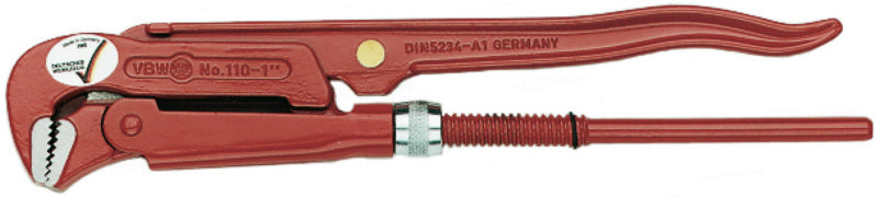 Kleště na trubky, hlava v úhlu 90°, velikost 3 až 4"