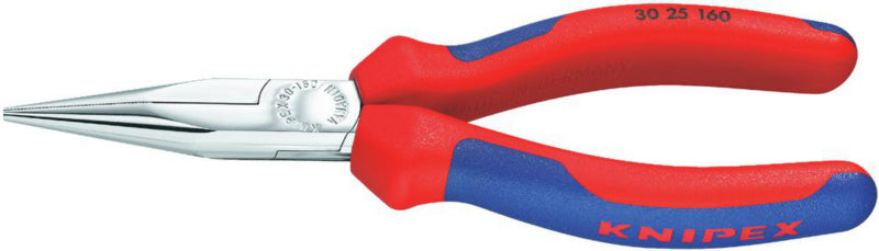 Ploché kleště Langbeck, špičaté čelisti, s dvoudílnými kryty rukojeti