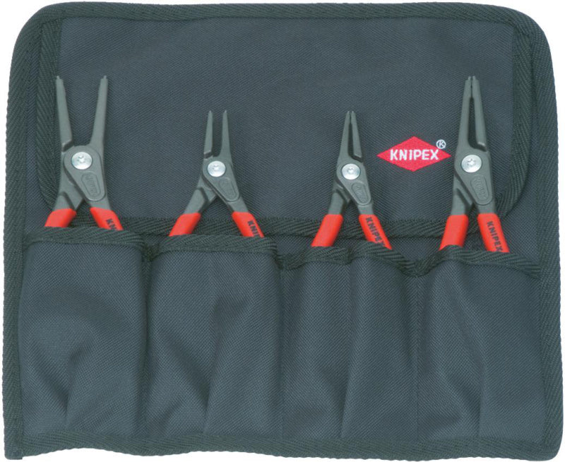 Sada přesných kleští na pojistné kroužky, 4 ks, v pouzdru