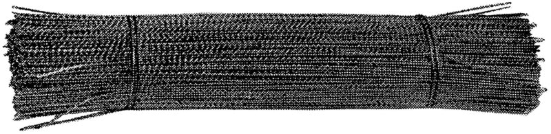 Plastový spirálový drát na cívce, kusy 200 mm, hmotnost 1 kg