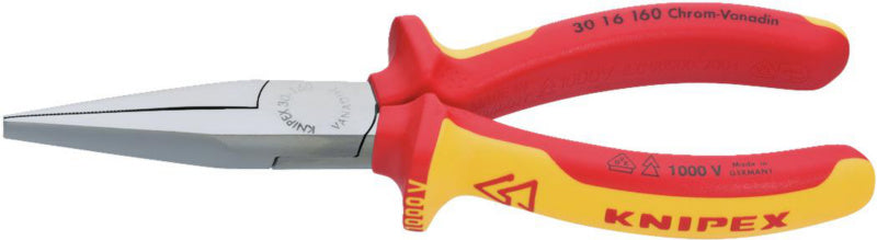 Ploché kleště VDE Langbeck, ploché čelisti, dvoudílné kryty rukojetí