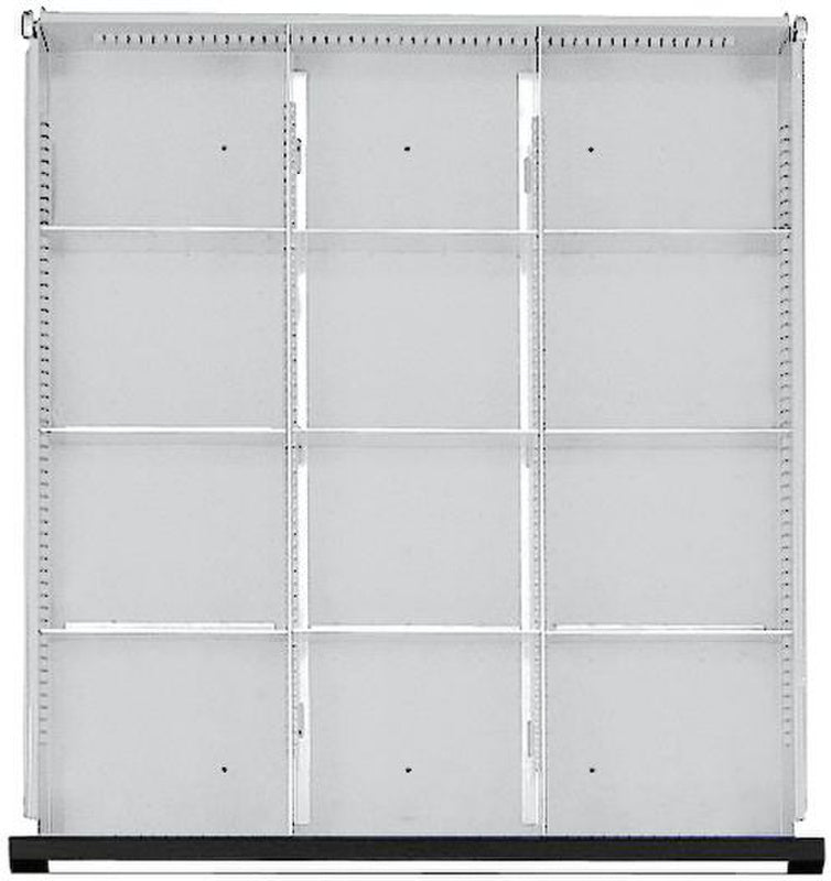 Přihrádkové lišty a přihrádkové dělicí lišty, 12 přihrádek