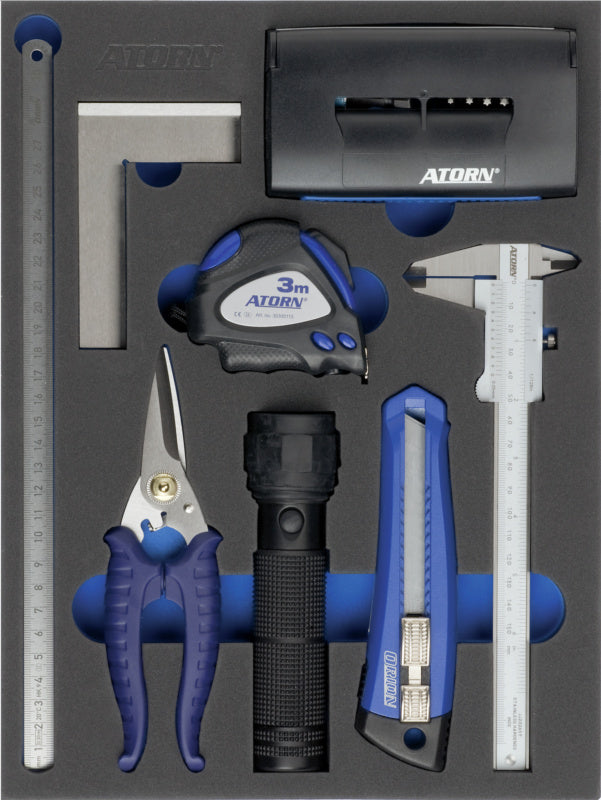 Vložka z tvrdé pěny s nářadím, sada pomocných nástrojů