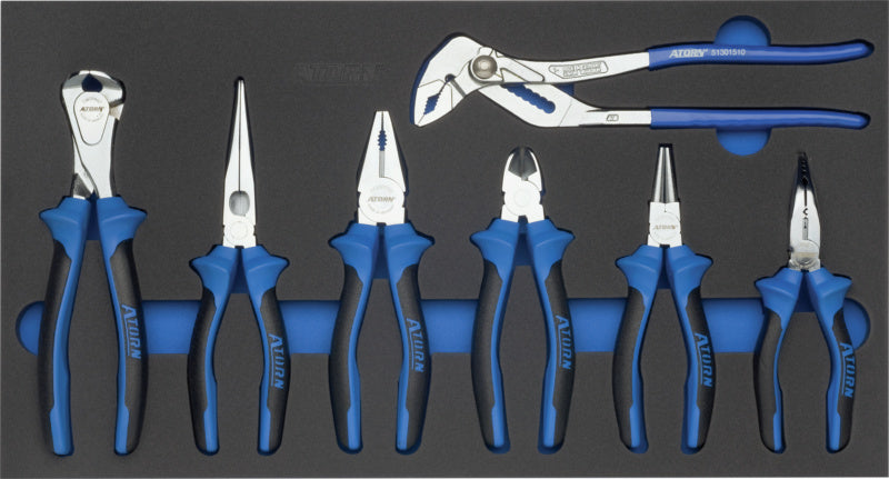 Vložka z tvrdé pěny s nářadím, sada kleští