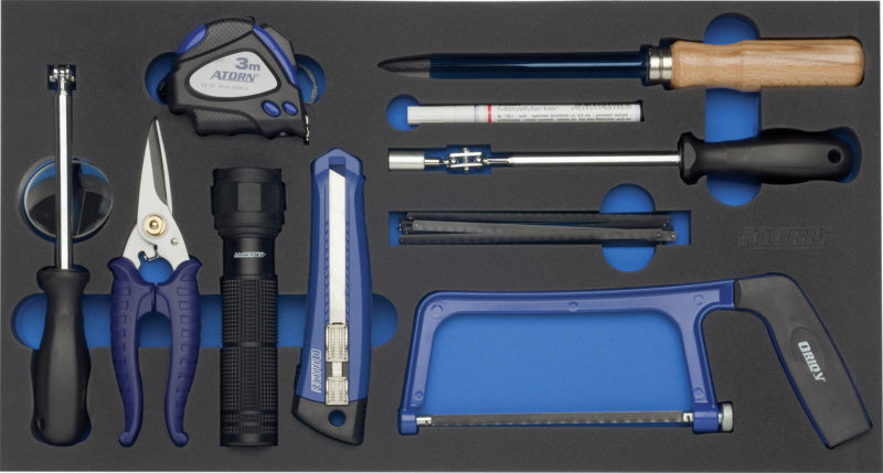 Vložka z tvrdé pěny s nářadím, univerzální sada