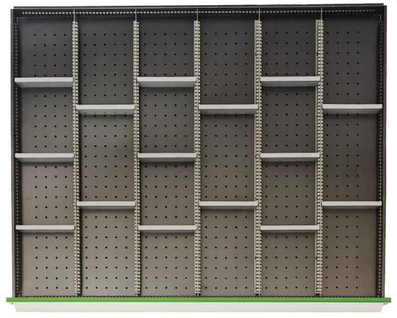 Přihrádkové lišty a přihrádkové dělicí lišty, 21 přihrádek