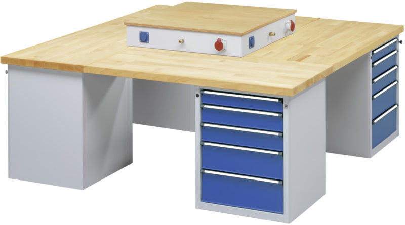 Skupinový dílenský stůl, řada VG, obdélníkový