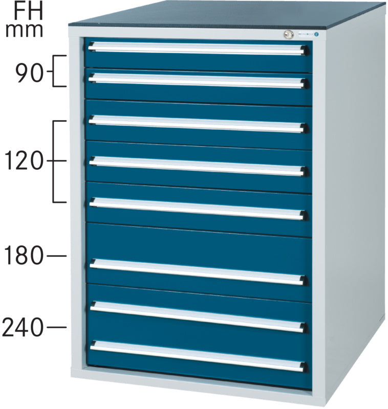 Systém zásuvkových skříní 700 S se 7 zásuvkami