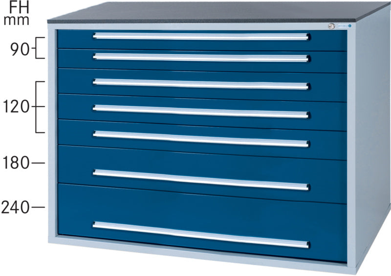 Skříňový zásuvkový systém 800 BX se 7 zásuvkami