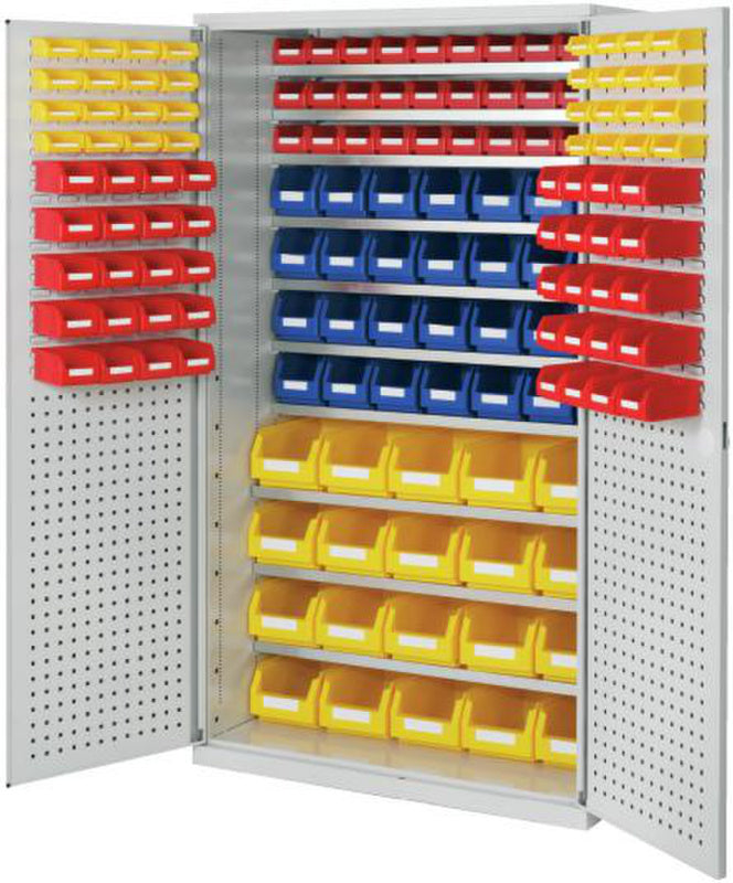 Velkoprostorová skříň s průhlednými skladovacími krabicemi