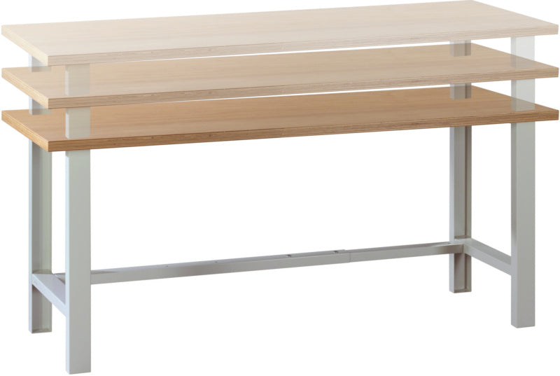 Dílenský stůl s ručním nastavením výšky