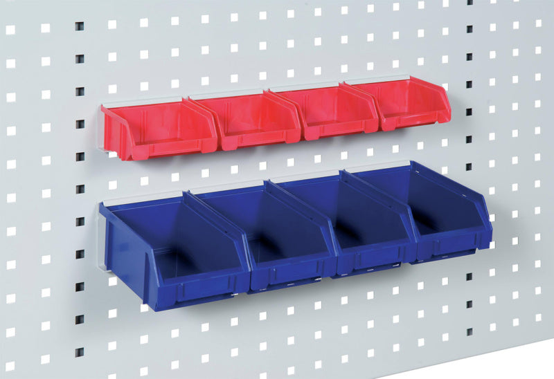 Závěsná lišta pro stěnu z děrovaného plechu