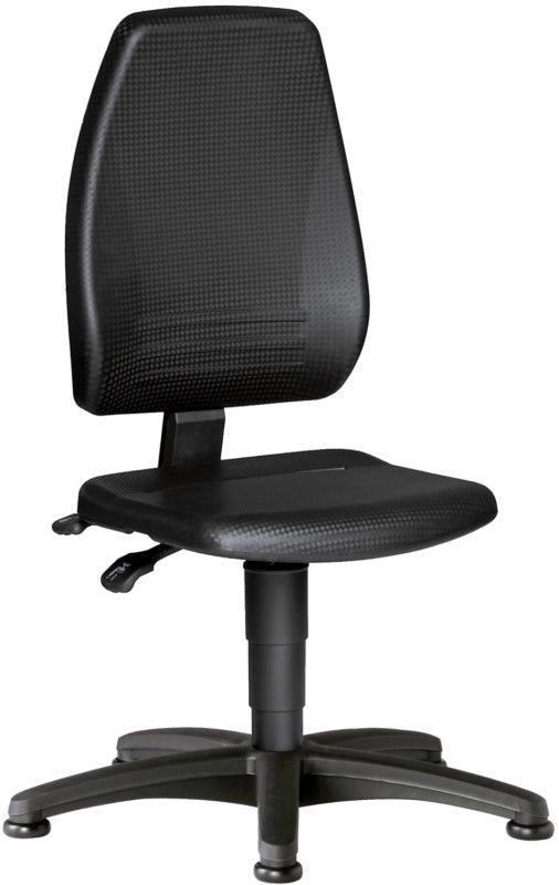 Pracovní otočná židle ECONOMY s podlahovými kluzáky