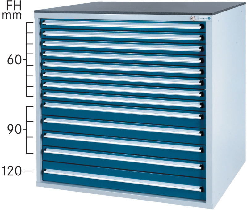 Systém zásuvkových skříní 800 B s 13 zásuvkami SOFT-CLOSE