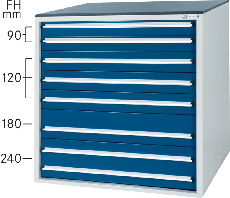 Systém zásuvkových skříní 700 B s 7 zásuvkami SOFT-CLOSE