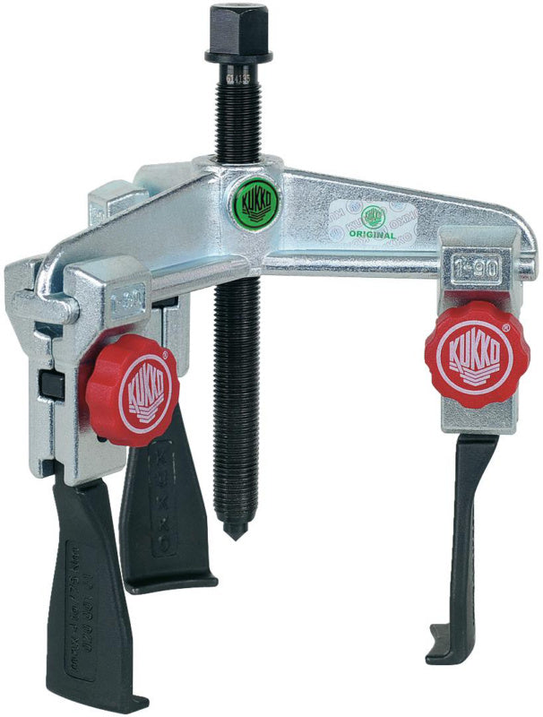 Tříramenný stahovák, mimořádně tenký hák, s rychle nastavitelným rádlovacím kolečkem