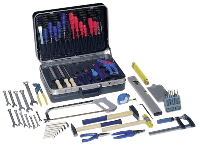 Pevný nářaďový kufr se sadou nářadí, 60 ks