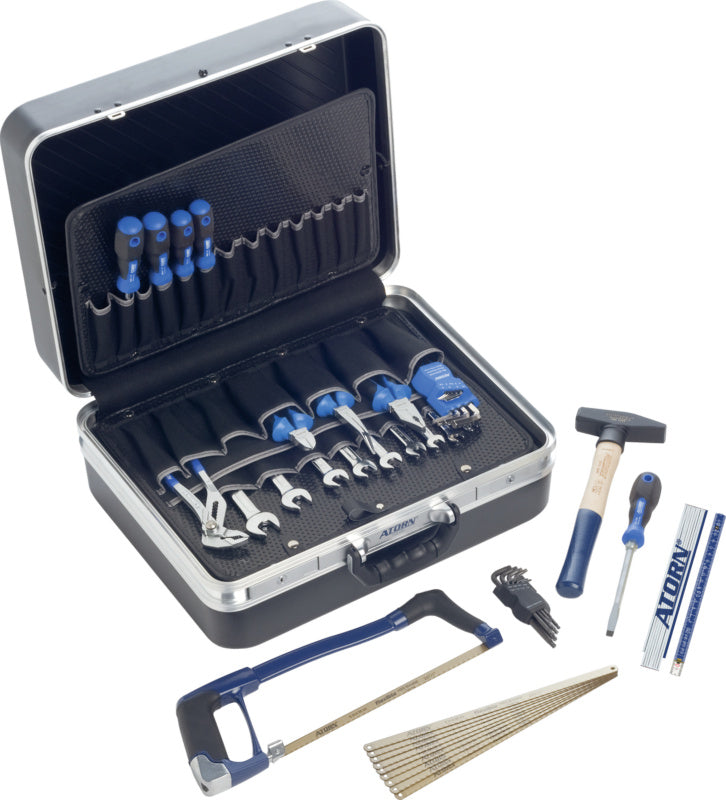 Pevný nářaďový kufr se sadou nářadí, 48 ks