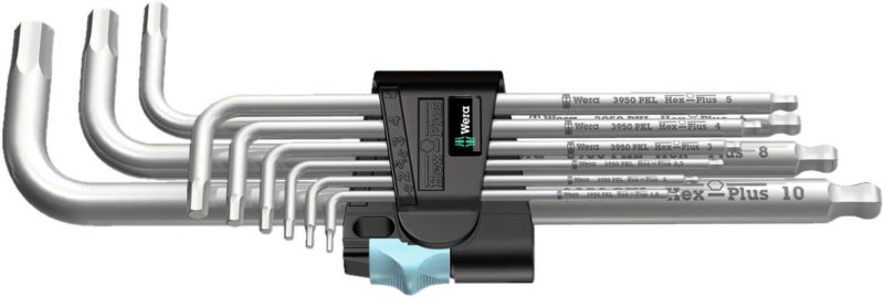 Šestihranný úhlový šroubovák, nerezová ocel, 9 ks