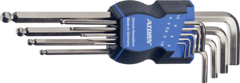 Sada šestihranných úhlových šroubováků, 9 kusů