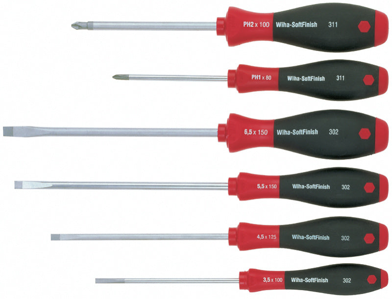 Sada šroubováků s kulatou čepelí, 6 ks