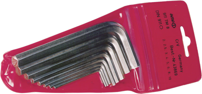 Sada šestihranných úhlových šroubováků, 10 kusů