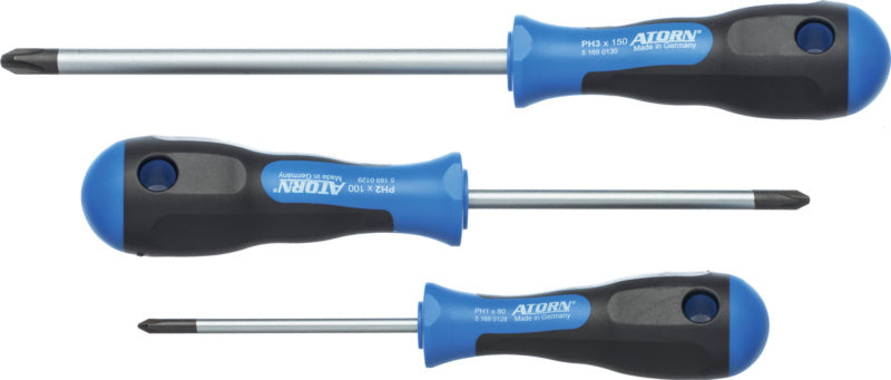 Sada křížových šroubováků s kulatou čepelí