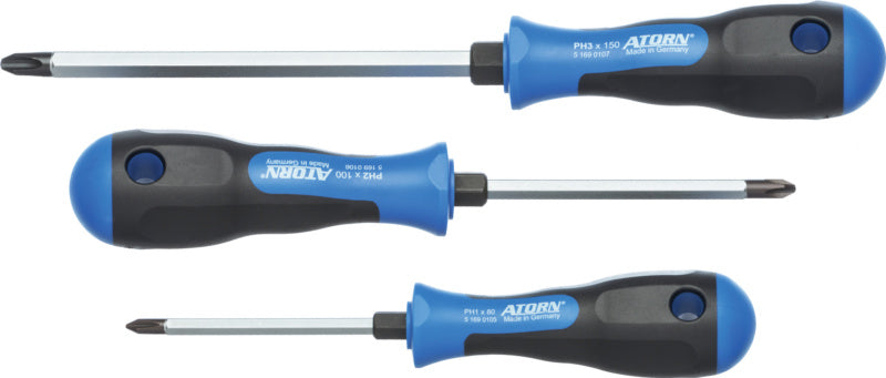 Sada křížových šroubováků se šestihrannou čepelí