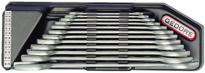 Držák pro sady 12 ks oboustranných otevřených klíčů