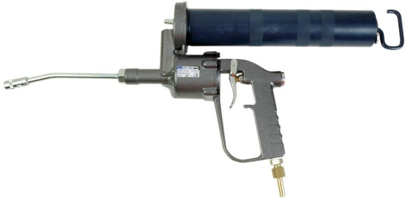 Pneumatická mazací pistole s tryskovou trubkou a hubicí