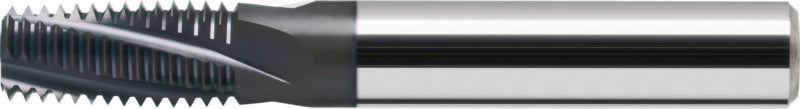 Vícerozsahová závitová fréza, slinutý karbid TIAIN (M, MF) bez vnitřního chlazení rovná stopka HA