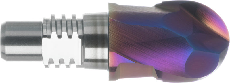 Zaoblovací fréza HSC ze slinutého karbidu pro systém výměnných hlav