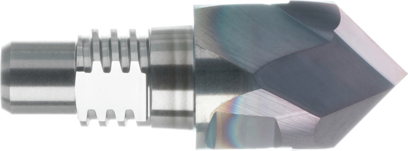 Fréza pro srážení hran ze slinutého karbidu a středicí fréza pro systém výměnných hlav